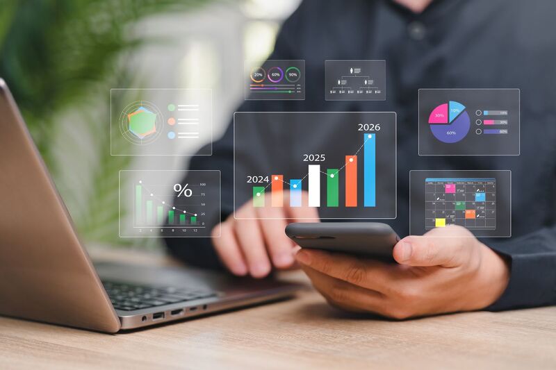 HR manager analysing 2026 salary trends and variable pay data from Reeracoen Singapore.