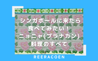 シンガポールに来たら食べてみたい！ニョニャ(プラナカン)料理のすべて