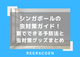 シンガポールの虫対策ガイド!家でできる予防法と虫対策グッズまとめ