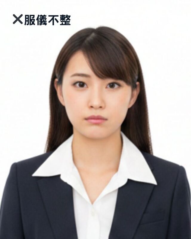 服儀不整的不合格證件照