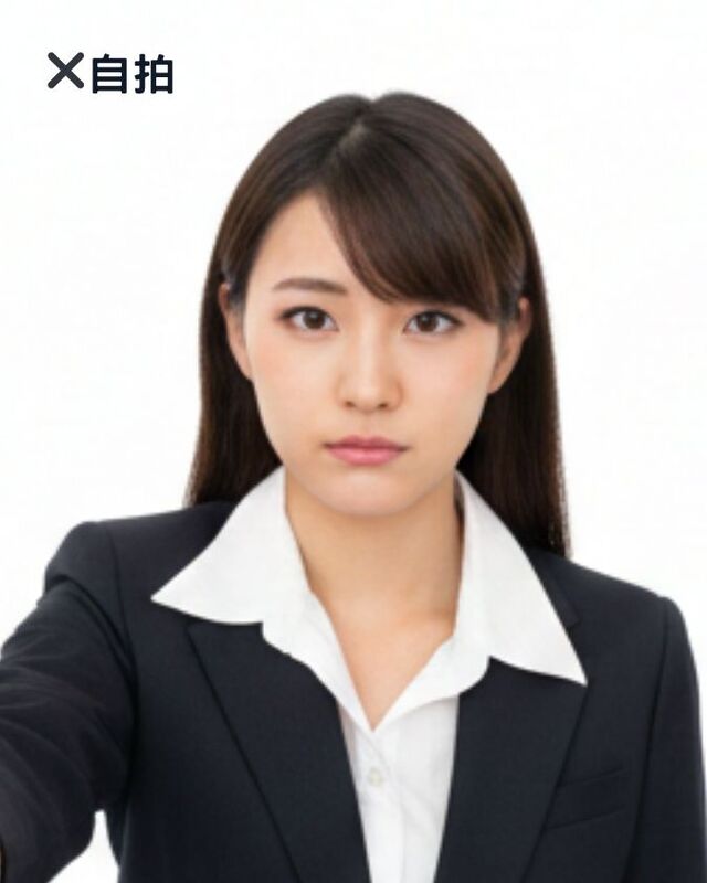 自拍的不合格證件照