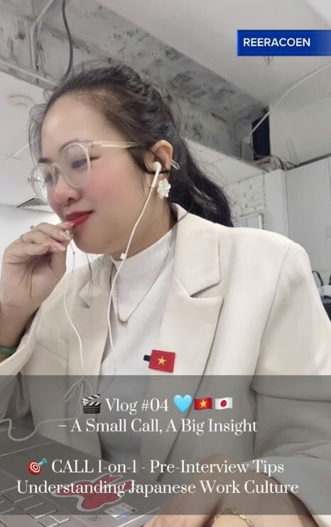 Hana-san’s love for Japanese culture led her to create short vlogs